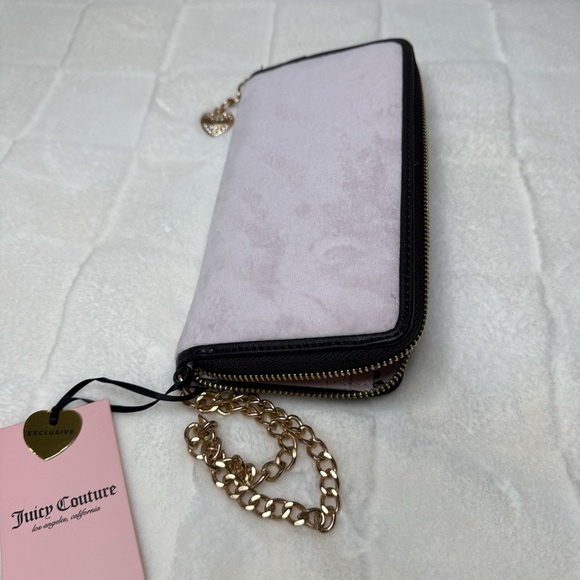 Juicy Couture Chiffon Pink Scottie Dog Large Zip-Around Wallet - Picture 6 of 6